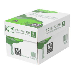 【送料無料】エイピーピー コピー用紙 高白色 ホワイト 色:白(ホワイト)、サイズ:A5