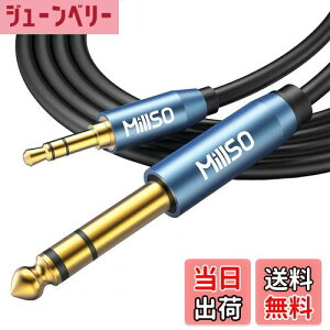 yzMillSO 6.35mm 3.5mm ϊP[u IX-IX I[fBIϊP[u 3.5mm~jvO to 6.35mmWvO 24bL XeIP[u 2.4m u[