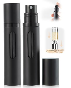 【送料無料】UULANFA アトマイザー 香水【液体が見える・8ml・携帯用アトマイザー】詰め替え簡単 漏れない 持ち運び便利 コンパクトデザイン 香水の容器 アルミ製 小分けボトル 旅行 デート