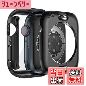 �y���������zYUGYUG for Apple Watch Series SE2/SE/6/5/4 44mm �P�[�X �A�b�v���E�H�b�`SE2/SE/6/5/4 44mm �P�[�X PC�f�� IP68 �h���P�[�X 360�Ǔx �A�b�v���E�H�b�` �J�o�[ �K���X�t�B���� ��̌^ ���{���Ɏq�� 