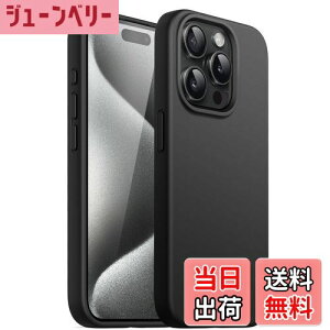 yzJETech iPhone 15 Pro 6.1C`p VRP[X VL[\tg^b`t{fBیP[XϏՌJo[ (ubN)