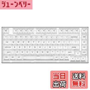 �y���������zYUNZII X75 PRO 82�L�[���C�����X �z�b�g�X���b�v�Ή� �p��z�� ���J�j�J���Q�[�~���O�L�[�{�[�h �����L�[�L���b�v BT5.0/2.4G/USB-C �K�X�P�b�g�����L�[�{�[�h Windows/Mac�p �Z�K�F�؎擾