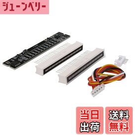 【送料無料】Ahvqevn ミニデュアル12レベルインジケーターLEDライトバーVUメーターステレオアンプボード（A）付きの調整可能な光速ボード