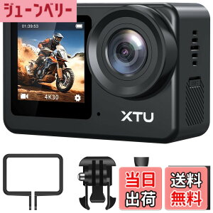 �y���������zXTU S6 �A�N�V�����J���� 4K 20MP�yAmbarella H22 CPU&SONY IMX386 �Z���T�[�z�A�N�V�����J�� SuperSmooth��Ԃ�␳4.0 �X�|�[�c�J���� �O���}�C�N�Ή� �c�����B�e WiFi���� �������� HDMI�o�� 8�{