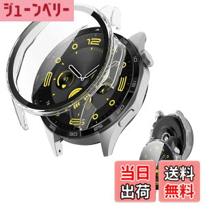 �y���������zHUAWEI WATCH GT 4 46mm �p �P�[�X �J�o�[ �K���X�t�C������̌^�P�[�X �yNOUKAJU�z �P�[�X �ی�t�B���� ��� �ی�P�[�X PC+�����K���X�t �ی� �J�o�[ ��̌^ �S�ʕی� �����^ �����ȒP 