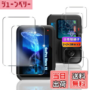 �y���������z�y6���Z�b�g�z �Ή� Gopro Hero 12 / Hero 11 / Hero 10 / Hero 9 Black �K���X�t�B���� 4�� + �����Y�ی� 2�� �y ���{���Ɏq�� �z �p Gopro Hero12/11/10/9 Black �t�B���� �L�Y �ϏՌ� ��U�h�~ ������ 