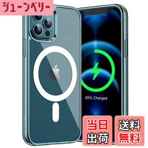 �y���������zJETech iPhone12ProMax (12 Pro Max) �}�O�l�b�g�P�[�X (6.7�C���`�p) MagSafe ���C�����X�[�d�Ή��Ռ��z���o���p�[�J�o�[ �����h�~�����o�b�N (�p�V�t�B�R�u���[)
