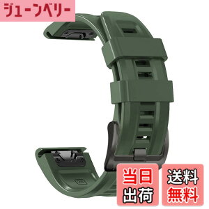 �y���������z[YOCAHU] QuickFit 22 mm �o���h �����p for GARMIN(�K�[�~��) Fenix 7 Pro Solar/Approach S70 47 mm/Forerunner 965 �Ή� �X�g���b�v �V���R�� �x���g �_�炩�� �h���� �K�[�~�� �p �����o���h (Army green)
