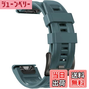 �y���������z[YOCAHU] QuickFit 22 mm �o���h �����p for GARMIN(�K�[�~��) Fenix 7 Pro Solar/Approach S70 47mm/Forerunner 965 �Ή� �X�g���b�v �V���R�� �x���g �_�炩�� �h���� �K�[�~�� �p �����o���h (Lake Blue)