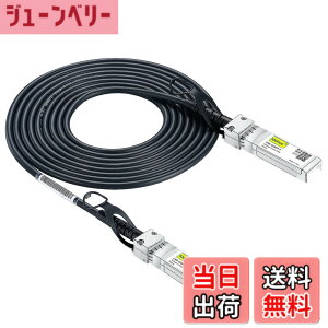 �y���������z10Gtek 10G SFP+ �P�[�u��, SFP+ DAC Twinax�P�[�u��, Cisco SFP-H10GB-CU3M�A Meraki�AUbiquiti UniFi�AMikrotik�AFortinet�A Netgear�AD-Link�ASupermicro�ATP-Link�Ȃǌ݊�, 3m