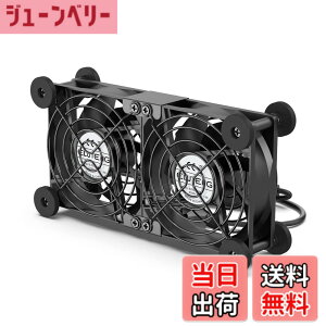 �y���������zELUTENG USB�t�@�� 8cm 2�A ��p�t�@�� �ɏՃp�b�h�t�� �É� ��@ ���u���� 3�i�K���ʒ��� ���� �������ʎ��� ��p�N�[���[ ���^ �����@ ������ 5V �_�u�� 2750RPM x 2 ���^ PC/PS5 / PS4 / 