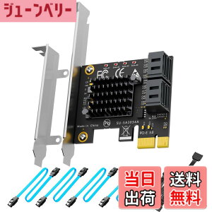 �y���������zGLOTRENDS SA3034A 4�|�[�gPCIe SATA3.0�g���J�[�h�AOS�u�[�g���T�|�[�g�ASATA�P�[�u�������1:5 SATA�X�v���b�^�d���P�[�u�����܂ށAWindows,Linux,Mac OS,NAS�ƌ݊�������