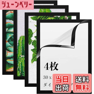 �y���������zLEADINTOP �_�C�������h�A�[�g �t�H�g�t���[�� 4�� �}�O�l�b�g�t�� 30 x 40 cm �_�C�������h�G��p �ǂ������Ȃ� ���ȔS���� �Ǌ|�� �f�B�X�v���C�t���[�� �ʐ^�t���[�� �\���� �|