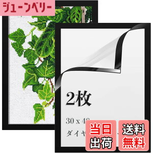 �y���������zLEADINTOP �_�C�������h�A�[�g �t�H�g�t���[�� 2�� �}�O�l�b�g�t�� 30 x 40 cm �_�C�������h�G��p �ǂ������Ȃ� ���ȔS���� �Ǌ|�� �f�B�X�v���C�t���[�� �ʐ^�t���[�� �\���� �|