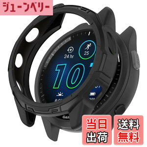 �y���������zHeeNia Garmin Forerunner 965 �Ή� �P�[�X �V���R���ގ� �ی�P�[�X �J�o�[ �Ռ��z�� ���y�� �_�� �Ռ��h�~ �C�菝�h�~ �ی�J�o�[ Garmin Forerunner 965 �p (�u���b�N)