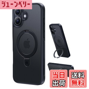 �y���������z�y11�N�̏��S�J�� ���ϋv�X�^���h�\���zCASEKOO for iPhone 16 �P�[�X�y3�{�ČRMIL�K�i �ϏՌ��^MagSafe�Ή��z�B���X�^���h �c�����đΉ� �����O�@�\ �}�b�g�d�グ �w��h�~ ���ϖh�~ ��