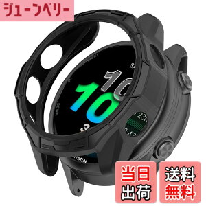 �y���������zHeeNia Garmin �Ή� �P�[�X �V���R���ގ� �ی�P�[�X �J�o�[ �Ռ��z�� ���y�� �_�� �Ռ��h�~ �C�菝�h�~ �ی�J�o�[�p �F�F�u���b�N�A�T�C�Y�FGarmin Forerunner 570 47mm