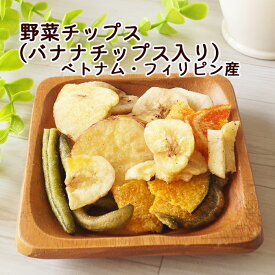 【送料無料】野菜チップス バナナチップス入り (丸カップ) 110g ベトナム・フィリピン産※やさいチップス バナナチップス おやつ おつまみ お菓子 スナック