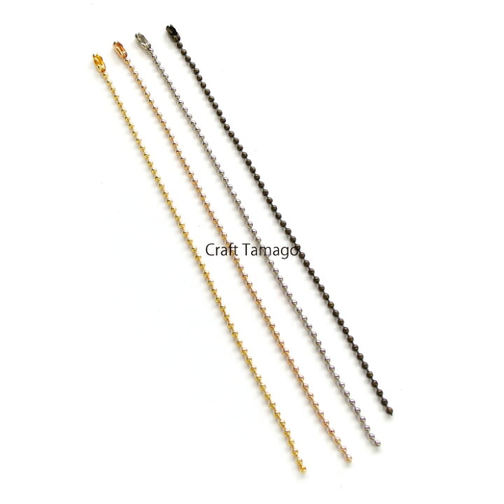 限定販売】 ボールチェーン 14cm ゴールド 100本入 アクセサリーパーツ 手芸 ハンドメイド ボールチェーン 100均 14cm 6本セット