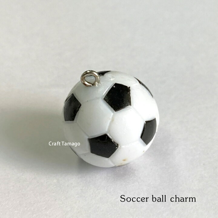 楽天市場 1個 チャームパーツ サッカーボール サッカー部 部活 スポーツ 資材 素材 アクセサリー パーツ 材料 ハンドメイド 卸 問屋 手芸 Craft Tamago クラフトタマゴ