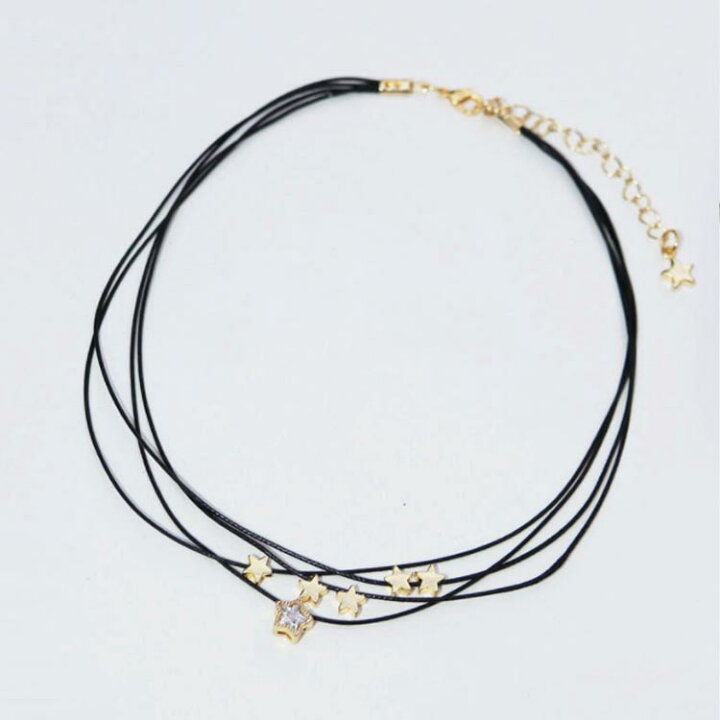 楽天市場 選べる4タイプ チョーカー 4連 首輪 首飾り レディース 送料無料 ネックレス アクセサリー ジュエリー チョーカー 首飾り 首輪 ビーズ スター 星 人魚 おしゃれ 可愛い Asahi