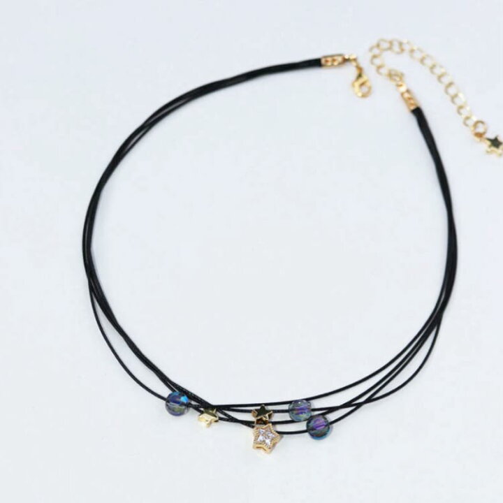 楽天市場 選べる4タイプ チョーカー 4連 首輪 首飾り レディース 送料無料 ネックレス アクセサリー ジュエリー チョーカー 首飾り 首輪 ビーズ スター 星 人魚 おしゃれ 可愛い Asahi