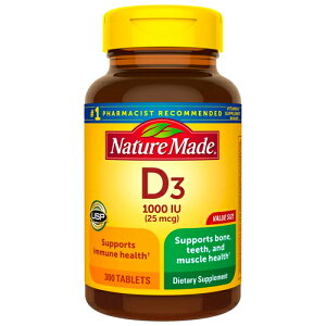 �y���������z �l�C�`���[���C�h Nature Made �r�^�~�� D3 1000IU �^�u���b�g 300�� 300���� 25mcg �� �� �ؓ� �C�~���[�� �T�|�[�g �T�v�������g �r�^�~�� �A�����J