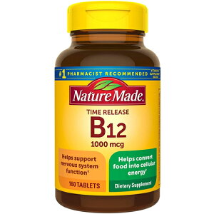 �y���������z �l�C�`���[���C�h �r�^�~�� B12 �^�C�������[�X 1000 mg �^�u���b�g 160�� 160���� Nature Made �T�v�������g �r�^�~�� �A�����J
