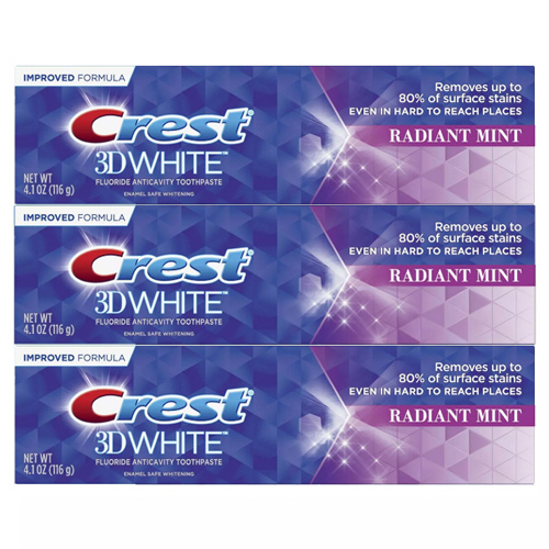 アメリカ 米国 クレスト ホワイトニング 歯磨き粉 クレスト Crest 3d ホワイト ラディアントミント ホワイトニング歯磨き粉 116g アメリカ