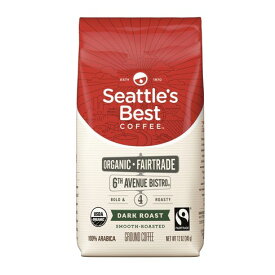 オーガニック シアトルベストコーヒー Seattle's Best Coffee シックスアベニュー ビストロブレンド ダークロースト グラウンドコーヒー（挽き豆） 340g コーヒー コーヒー豆