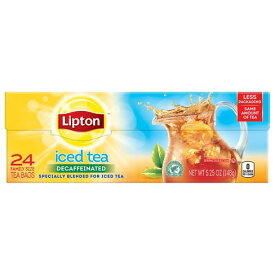 リプトン Lipton ディカフェ ファミリーサイズ アイスティー ティーバッグ 24個入 紅茶 ティー アメリカ