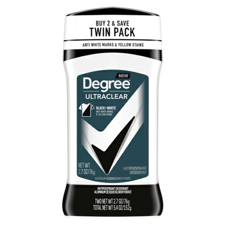 楽天市場 ディグリー Degree メンズ ウルトラクリア ブラック ホワイト 制汗剤 デオドラント 76g X 2個 ツインパック 海外 デオドラント アメリカ Asahical Llc