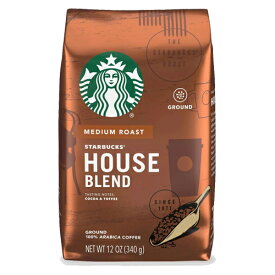 【送料無料】スターバックス Starbucks ハウスブレンド ミディアムロースト グラウンドコーヒー（挽き豆） 340g コーヒー コーヒー豆 アメリカ