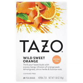 タゾ Tazo ワイルド スイート オレンジ ハーブティー ティーバッグ 20個入 ハーブティー アメリカ
