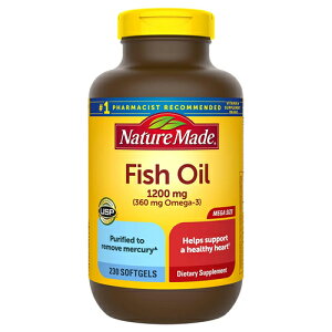 �y���������z �l�C�`���[���C�h Nature Made �t�B�b�V���I�C�� �I���K3 �\�t�g�W�F�� 230�� 115���� 1200mg �T�v�������g �r�^�~�� �A�����J