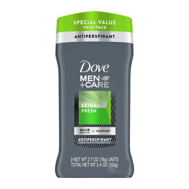【送料無料】ダブ Dove メンケア エクストラ フレッシュ 制汗剤 デオドラント 76g x 2個 ツインパック 海外 デオドラント アメリカ