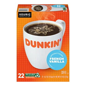 【送料無料】 キューリグ K-CUP(Kカップ) ダンキンドーナッツ フレンチバニラ ダークロースト コーヒー 22個入 Dunkin Donuts アメリカ