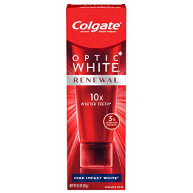 【最新版】【お得な大容量】コルゲート Colgate オプティックホワイト リニュー 歯磨き粉 ハイインパクト ホワイト 116g Optic White Renewal High Impact White