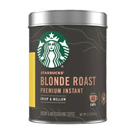 【送料無料】スターバックス Starbucks ブロンドロースト プレミアム インスタントコーヒー 90g 最大40杯分 アメリカ ライトロースト