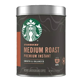 【送料無料】スターバックス Starbucks ミディアムロースト プレミアム インスタントコーヒー 90g 最大40杯分 アメリカ