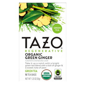 タゾ Tazo グリーン ジンジャー ティーバッグ 20個入 緑茶 グリンティー アメリカ