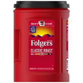【送料無料】 フォルジャーズ Folgers クラシック ミディアムロースト グラウンドコーヒー（挽き豆） 1.23kg【お徳用大量パック】コーヒー コーヒー豆 アメリカ