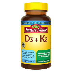 �y���������z�l�C�`���[���C�h Nature Made �r�^�~��D3 �{ K2 5000IU �\�t�g�W�F�� 30���i1��1���E30�����j �A�����J �C�O