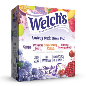 �E�F���` Welch's �V���O���Y �g�D �S�[ �o���G�e�B�p�b�N 30�{���� �����h�����N�~�b�N�X 4��t���[�o�[ ��J�����[ �����s�g�p
