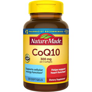 �y���������z�l�C�`���[���C�h Nature Made �R�G���U�C��Q10 300mg �\�t�g�W�F�� 120���i��40�����jCoQ10 �T�v�������g �G�l���M�[��ӃT�|�[�g �A�����J �C�O