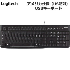�y���������zLogitech K120 USB �L���L�[�{�[�h �A�����J�d�l�iUS�z��j�t���T�C�Y USB�ڑ� �X�s�����W�X�^���g �u���b�N �A�����J �C�O