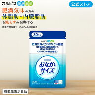 おなかサイズ【機能性表示食品】乳酸菌CP1563株由来の10-HOA配合 カルピス 健康通販 アサヒ 公式
