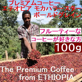 あす楽　プレミアムコーヒー　エチオピア　モカハラースター　ボールドグレイン　100g | 旭コーヒー　 アサヒコーヒー 美味しい 　コーヒー豆 高級 焙煎 珈琲豆 豆 コーヒーメーカー ストレート　ハラリー