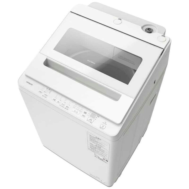 楽天市場】HITACHI 8kg 全自動洗濯機 BW-V80K(W)標準設置費込み（事前 