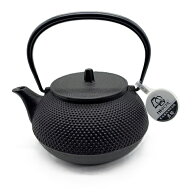 南部鉄器 岩鋳 Iwachu 鉄瓶兼用急須 7型新アラレ 直火対応 11884 黒焼付 0.9L 日本製